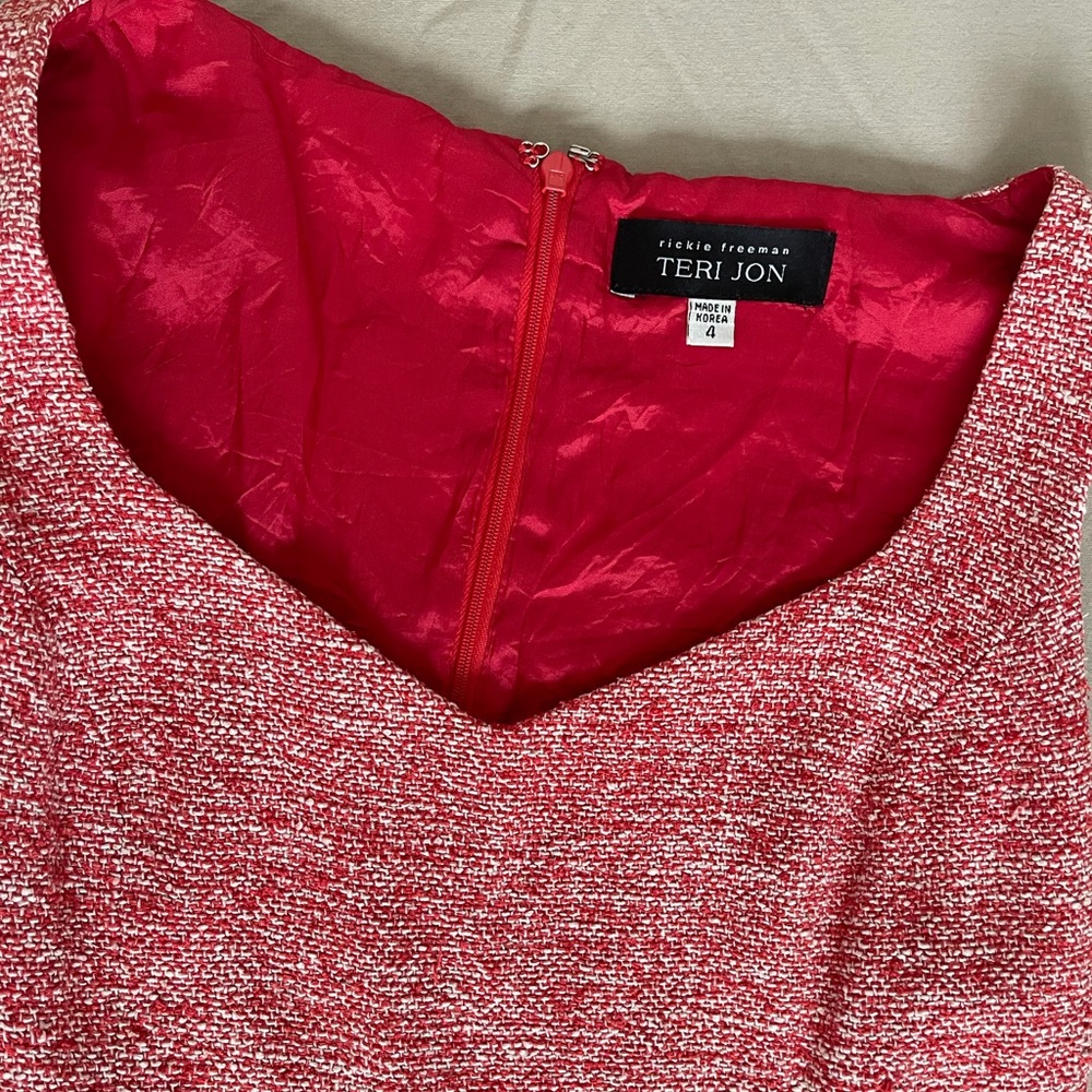 Teri Jon Red and White Women's Dress